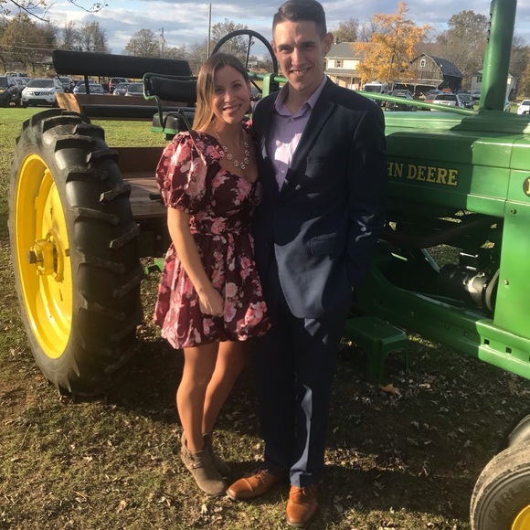 UFT/UFS Hansel Puff Sleeve Dress Oxblood - Picture 5 of 10